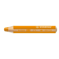 STABILO Színes ceruza, kerek, vastag, STABILO "Woody 3 in 1", narancssárga színes ceruza