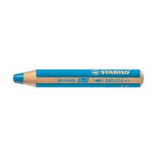 STABILO Színes ceruza STABILO Woody 3in1 hengeres vastag világoskék színes ceruza