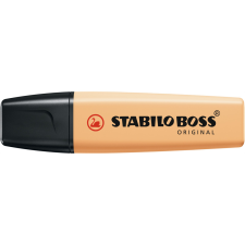 STABILO Szövegkiemelő 2-5mm, vágott hegyű, STABILO Boss original Pastel fakó narancs filctoll, marker