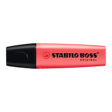 STABILO Szövegkiemelő 2-5mm, vágott hegyű, STABILO Boss original piros filctoll, marker