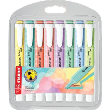 STABILO Szövegkiemelő készlet, 1-4 mm, STABILO "Swing Cool Pastel", 8 különböző szín filctoll, marker
