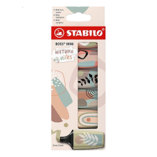 STABILO Szövegkiemelő STABILO Boss Mini Naturevibes 6 darabos filctoll, marker