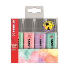 STABILO Szövegkiemelő stabilo boss pasztell 4db-os készlet 70/4-2 filctoll, marker