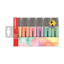 STABILO Szövegkiemelő STABILO Boss pasztell 6db-os készlet filctoll, marker