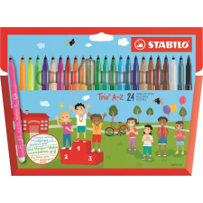 STABILO Trio A-Z 0.7mm Filctoll készlet 24 szín filctoll, marker