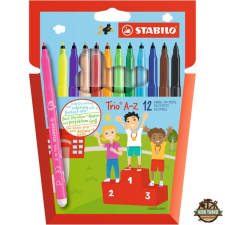 STABILO Trio A-Z 18db-os filctoll készlet filctoll, marker