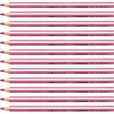 STABILO Trio vastag - 12 db-os kiszerelés - rózsaszín színes ceruza