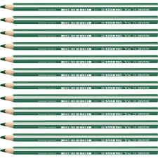 STABILO Trio vastag - 12 db-os kiszerelés - zöld színes ceruza