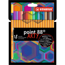 STABILO Tűfilc STABILO Point 88 0,4mm 18 db/készlet filctoll, marker