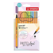STABILO Tűfilc STABILO Point 88 Pastellove 12 db/készlet filctoll, marker