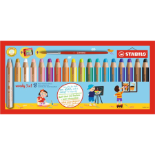 STABILO Woody 3 in 1 Kerek színes ceruza készlet (18 db) színes ceruza