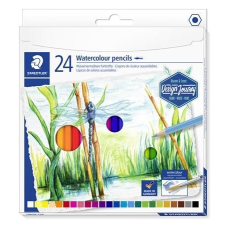 STAEDTLER Akvarell ceruza készlet, hatszögletû, STAEDTLER "Design Journey", 24 különbözõ szín akvarell