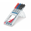 STAEDTLER Alkoholmentes marker készlet, OHP, 0,6 mm,  "Lumocolor 316 F", 4 különböző szín