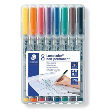 STAEDTLER Alkoholmentes marker készlet, OHP, 0,6 mm, STAEDTLER "Lumocolor® 316", 8 különbözõ szín -... filctoll, marker