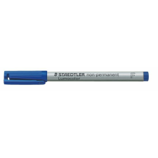 STAEDTLER Alkoholmentes marker, OHP, 0,6 mm, STAEDTLER "Lumocolor® 316 F", kék filctoll, marker