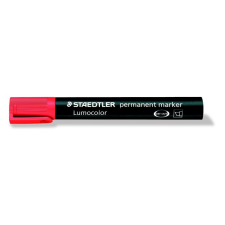 STAEDTLER Alkoholos marker, 2-5 mm, vágott, STAEDTLER "Lumocolor 350", piros filctoll, marker