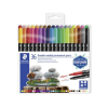  STAEDTLER Alkoholos marker készlet, 0,5/3,0 mm, kétvégű, STAEDTLER "3187", 36 különböző szín