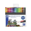 STAEDTLER Alkoholos marker készlet, kétvégű, 0,5/3,0 mm, STAEDTLER "3187", 36 különböző szín