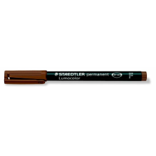 STAEDTLER Alkoholos marker, OHP, 0,6 mm, STAEDTLER "Lumocolor® 318 F", barna filctoll, marker