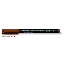 STAEDTLER Alkoholos marker, OHP, 0,6 mm, STAEDTLER &quot;Lumocolor 318 F&quot;, barna filctoll, marker