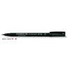 STAEDTLER Alkoholos marker, OHP, 0,6 mm, STAEDTLER "Lumocolor 318 F", fekete