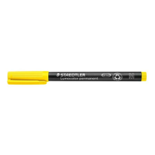 STAEDTLER Alkoholos marker, OHP, 1 mm, STAEDTLER "Lumocolor® 317 M", sárga filctoll, marker