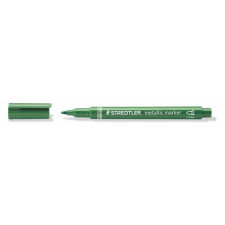 STAEDTLER Dekormarker, 1-2 mm, kúpos, STAEDTLER 8323 , metálzöld filctoll, marker