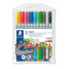 STAEDTLER Filctoll készlet, 1-3 mm, kétvégű, kimosható, STAEDTLER "Noris® 320", 12 különböző szín