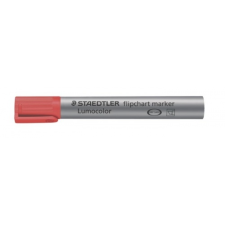 STAEDTLER Flipchart marker, 2,5 mm, vágott, STAEDTLER "Lumocolor 356 B", piros filctoll, marker