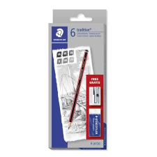 STAEDTLER Grafitceruza készlet hegyezővel és radírral 6 különböző keménység (TS61110C6) (TS61110C6) ceruza