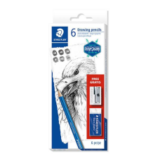 STAEDTLER Grafitceruza készlet, Staedtler, Design Journey, Lumograph, hegyezővel, radírral ceruza