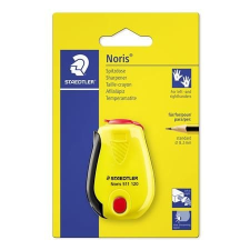 STAEDTLER Hegyező, egylyukú, tartályos, STAEDTLER "Noris 511 120", sárga hegyező
