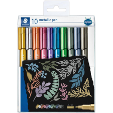 STAEDTLER Marker Metallic 10 Stück im Etui,  1-2mm (8323 TB10) filctoll, marker