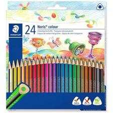 STAEDTLER "Noris Colour" Színes ceruzák, 24 szín, háromszög alakú színes ceruza