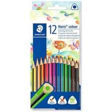 STAEDTLER "Noris Colour" zsírkréták, 12 szín, készlet, háromszög alakban színes ceruza