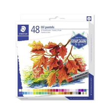 STAEDTLER Olajpasztell kréta, STAEDTLER "2420", 48 különböző szín pasztellkréta