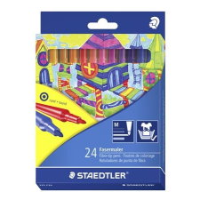 STAEDTLER Rostirón készlet, 1 mm, , 24 különböző szín filctoll, marker