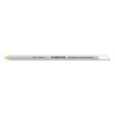 STAEDTLER Színes ceruza, hatszögletű, mindenre író, lemosható (omnichrom),  "Lumocolor", fehér színes ceruza