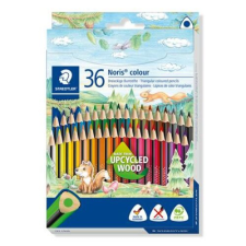 STAEDTLER Színes ceruza készlet, háromszögletű, STAEDTLER "Noris Colour 187", 36 különböző szín színes ceruza