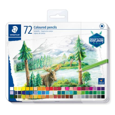 STAEDTLER Színes ceruza készlet, hatszögletű, fémdobozos, "146 C", 72 különböző szín (TS146CM72) (TS146CM72) ceruza