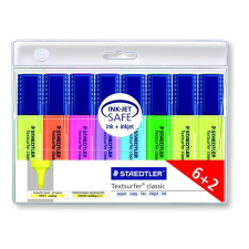 STAEDTLER Szövegkiemelő készlet, 1-5 mm, , 6+2 különböző szín filctoll, marker