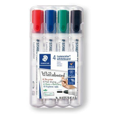 STAEDTLER Táblamarker készlet, 2 mm, kúpos, STAEDTLER Lumocolor 351, 4 különböző szín (TS351WP4) filctoll, marker
