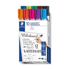 STAEDTLER Táblamarker készlet, 2 mm, kúpos, STAEDTLER &quot;Lumocolor 351&quot;, 10 különböző szín filctoll, marker