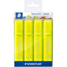 STAEDTLER Textmarker Textsurfer clas 4St gelb (364-1P WP4) filctoll, marker