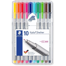STAEDTLER Triplus - 10 szín filctoll, marker