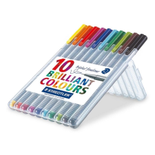 STAEDTLER Triplus Box 0.3 mm Tűfilc készlet -10 szín filctoll, marker