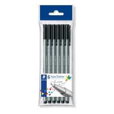 STAEDTLER Tűfilc készlet, 0,3 mm, STAEDTLER &quot;Triplus 334&quot;, fekete filctoll, marker