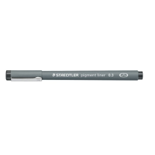 STAEDTLER Tusfilc, 0,3 mm, "Pigment Liner", fekete filctoll, marker