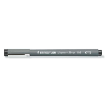 STAEDTLER Tusfilc, 0,6 mm, STAEDTLER "Pigment Liner 308", fekete filctoll, marker