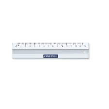 STAEDTLER : Vonalzó, alumínium, 15 cm, STAEDTLER \"Mars - Iskolai felszerelés vonalzó